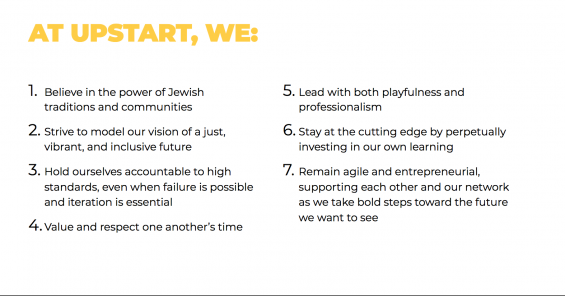 upstart team philosophy