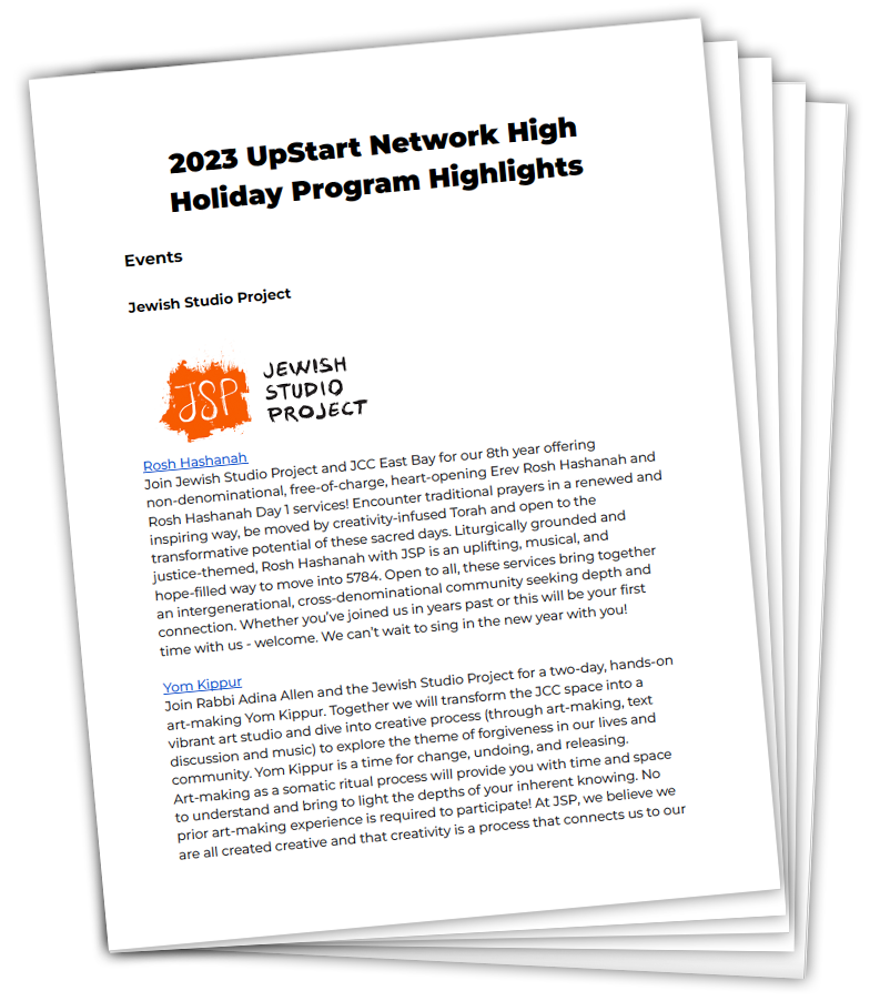 2023 High Holiday Program